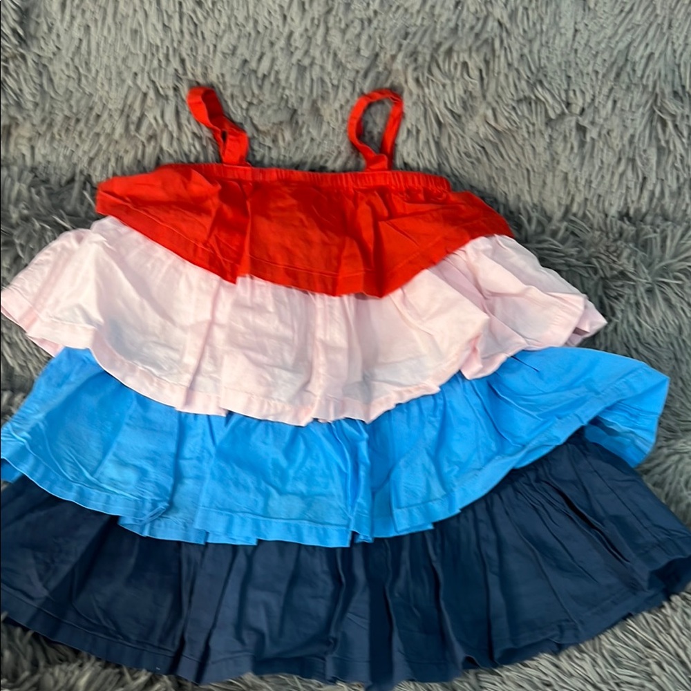 Colorful Layered cotton dress size 18 months